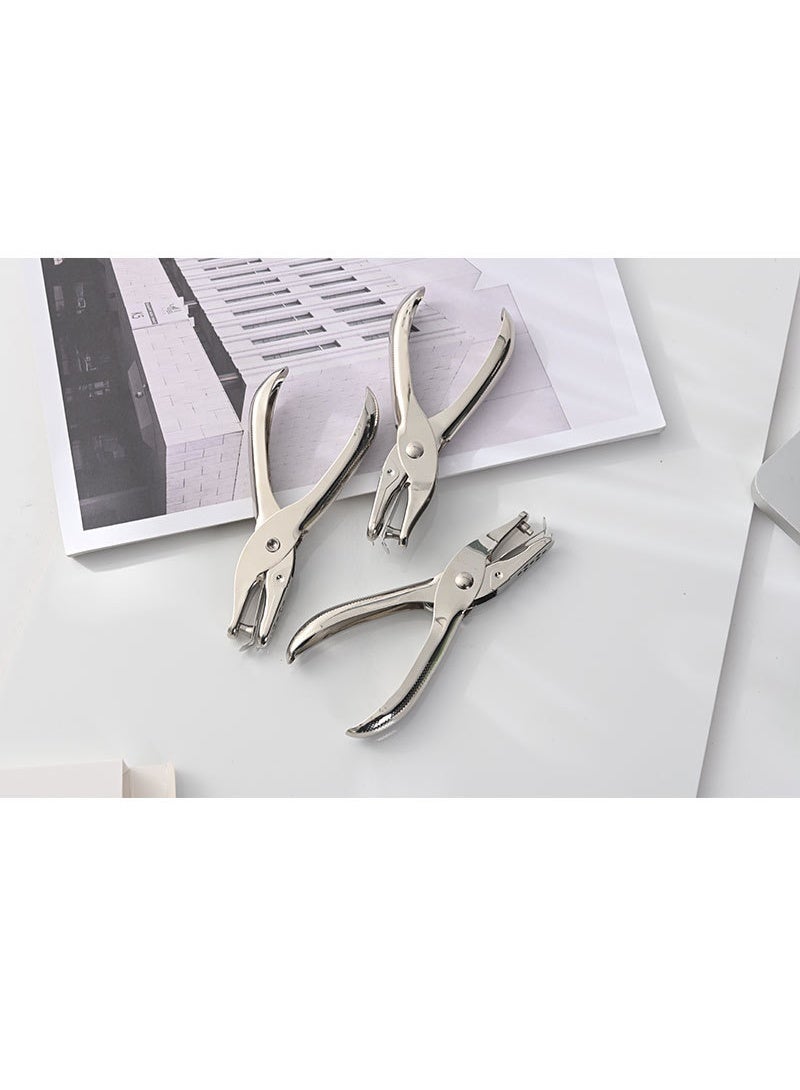 Metal punch pliers single hole boxed aperture 6mm punch 1-8 pages one-handed punch pliers - Image 4