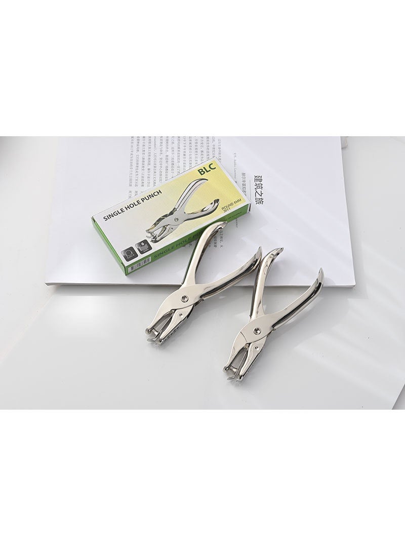 Metal punch pliers single hole boxed aperture 6mm punch 1-8 pages one-handed punch pliers - Image 5