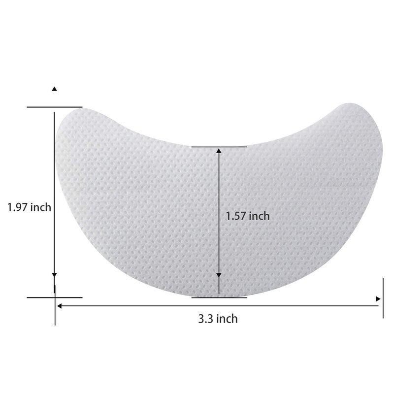 Yaomiao 200 Pcs Eyeshadow Shields Eyeshadow Tape Eye Shadow Stencil Stickers Lint Free Gel Pad Patches Prevent Makeup Residue for Eyelash Extensions, Eyeliner, Lip and Tinting Makeup