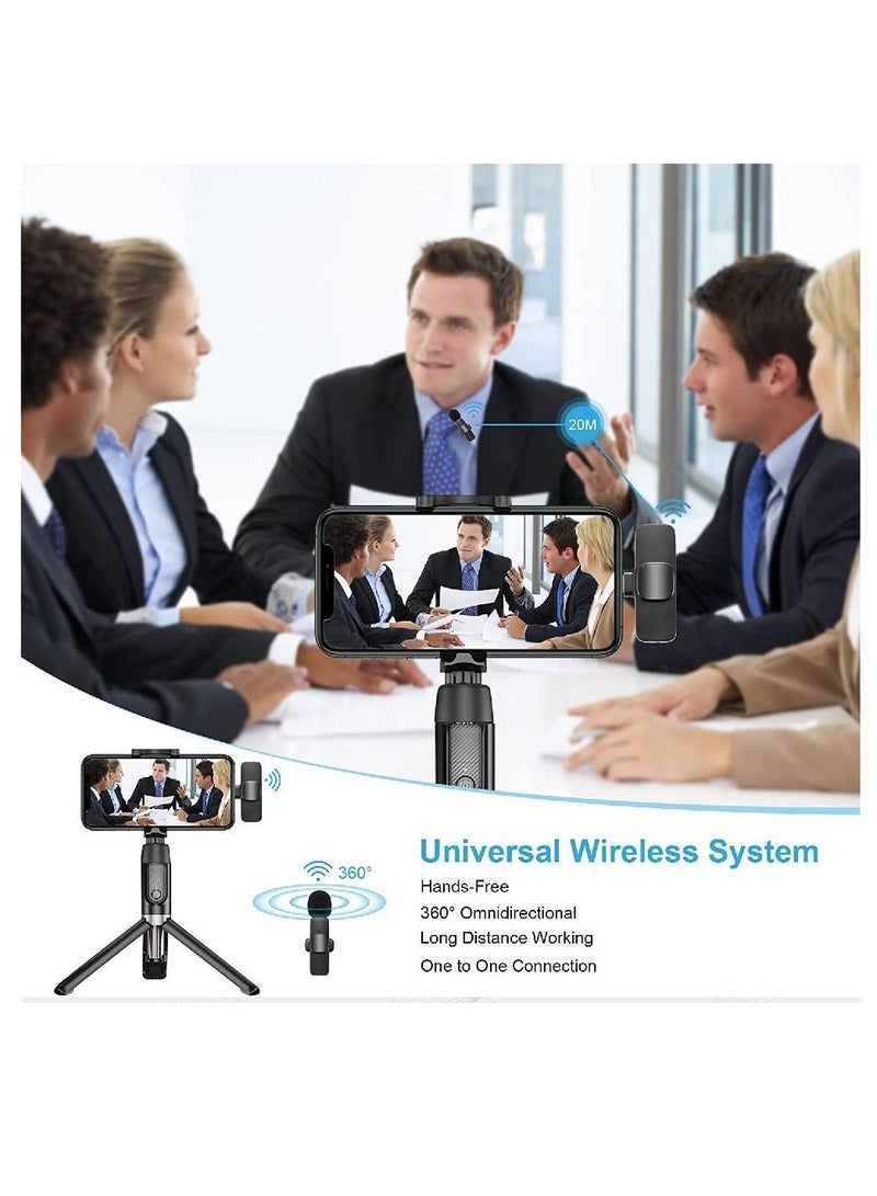 Wireless Lavalier Microphone For Type-C Phone Plug-Play Wireless Mic with 2 Microphone for USB-C Android Phone Video Recording Interview Vlog Auto Sync and Noise Reduction - Image 3