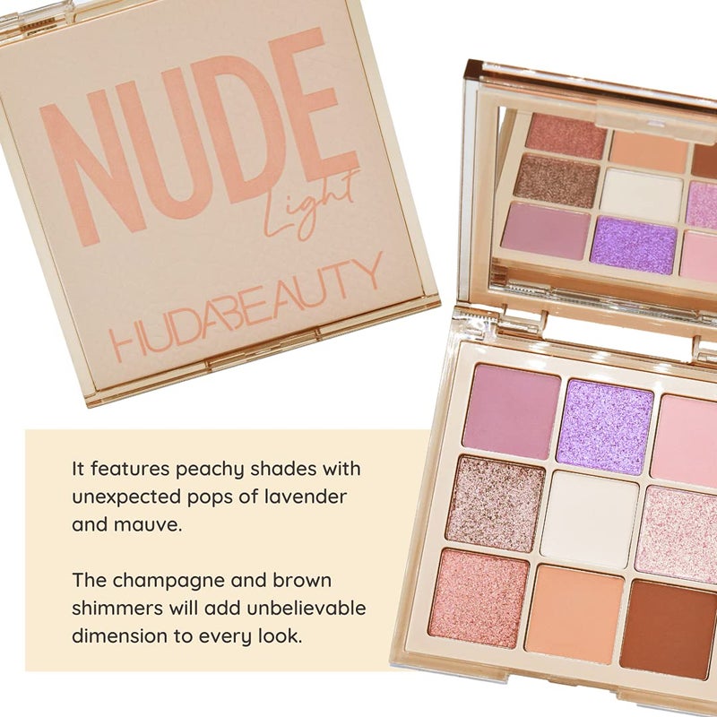 HUDA BEAUTY Nude Obsessions Eyeshadow Palette Nude Light - Image 3