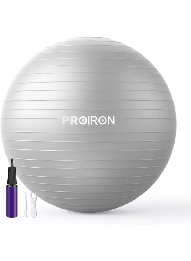 PROIRON Exercise Ball Anti-Burst Yoga Ball Chair with Quick Pump Slip Resistant Gym Ball - Image 1