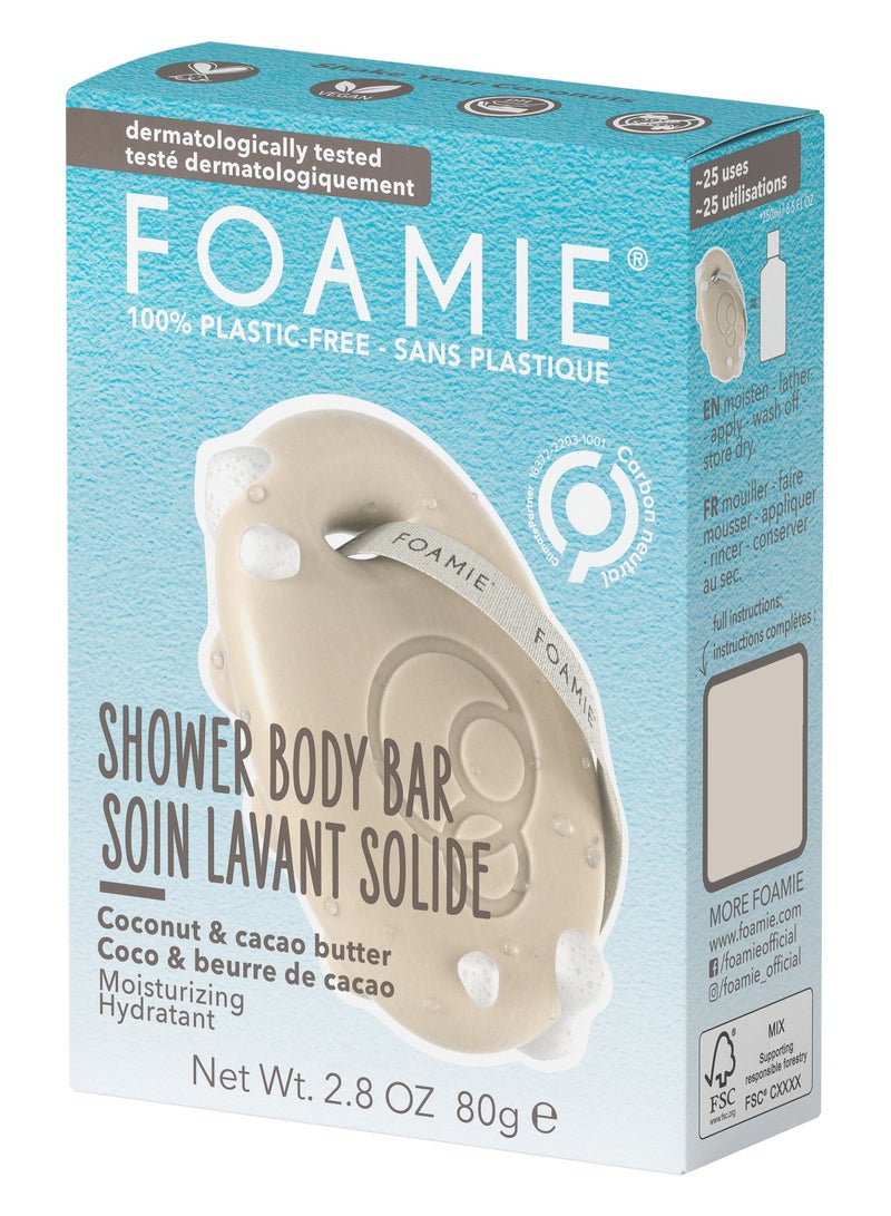 FOAMIE Coconut & Cacao Butter Body Bar Pack of 3 - Image 4
