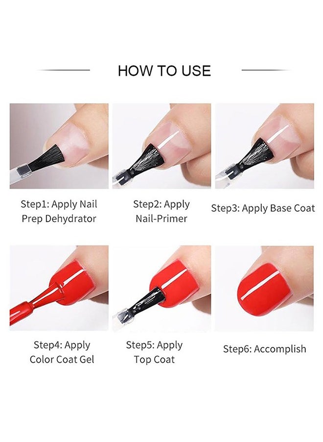 Nee Jolie - Nail Prep Dehydrator Acid-Free Nail-Primer Kit，Professional Natural Nail Prep Dehydrating and Acid Free Primer, Acrylic and Gel Nail Polish Dehydrator, Non-Acid Primer for UV Gels Quick Dry Premium Adhesive Set - Image 1