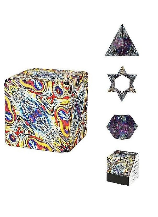 Generic - Magic Cube Magnetic Toy Cube Transforms Into Over 70 Shapes Multicolor - Image 1