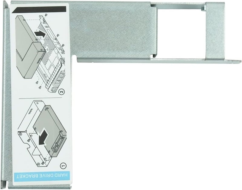 HIGHFINE Pack-4 2.5" 9W8C4 Y004G SSD Adapter Bracket for DELL 3.5" F238F G302D X968D F9541 SAS SATA Hard Drive Caddy Tray Enclosure with Screws - Image 3