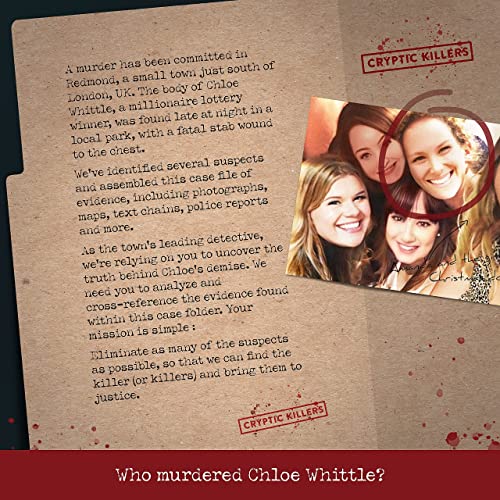 Cryptic Killers Unsolved Murder Mystery Game Cold Case File Investigation Detective CluesEvidence Solve The Crime for Individuals Date Nights Party Groups Murder of a Millionaire - Image 5