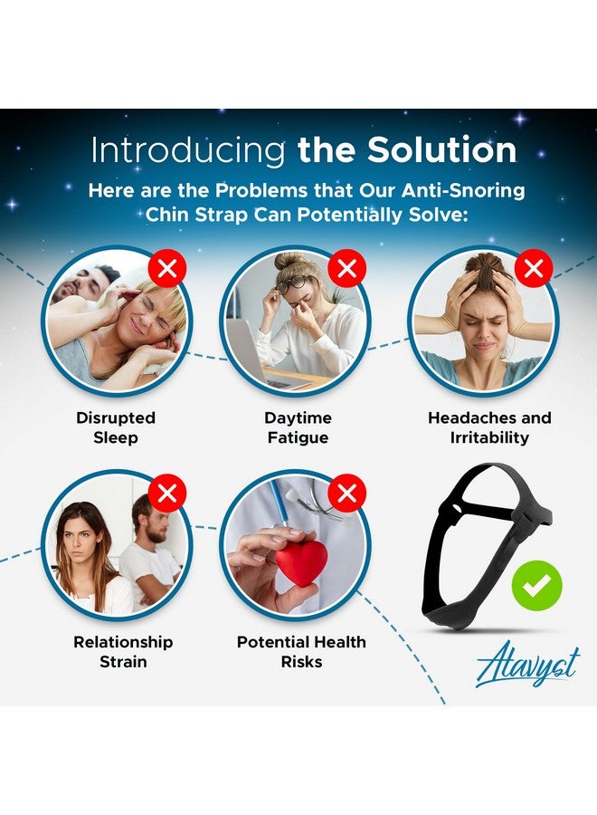 Atavyst Anti Snoring Chin Strap for Men and Women CPAP Users - Airflow Jaw Strap - Effective Snore Solution for Excessive Snoring - Image 5
