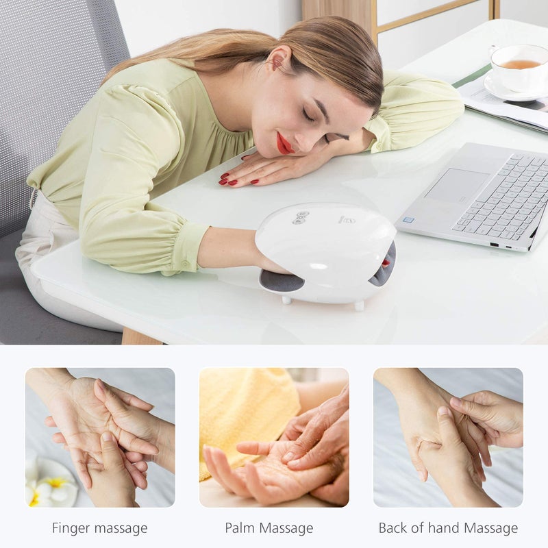 COMFIER FSA Wireless Hand Massager with Heat,3 Levels Compression & Heating,Rechargeable Hand Massager Machine for Carpal Tunnel,Christmas Gifts for Women,Men, HSA - Image 4