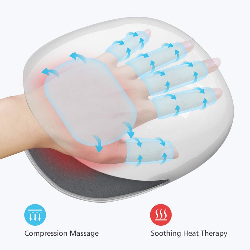 COMFIER FSA Wireless Hand Massager with Heat,3 Levels Compression & Heating,Rechargeable Hand Massager Machine for Carpal Tunnel,Christmas Gifts for Women,Men, HSA - Image 2