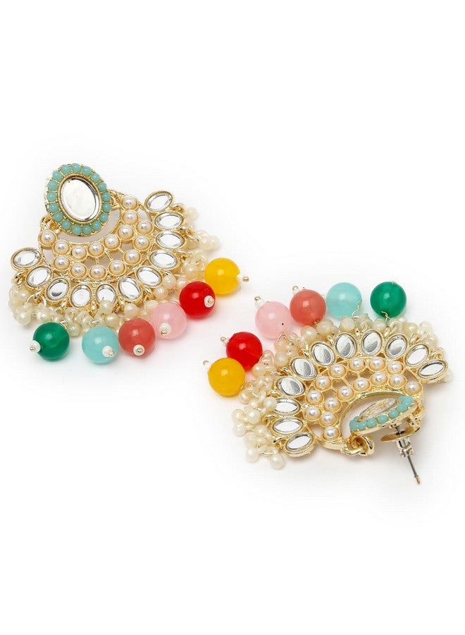 Sukkhi مجموعة مجوهرات سُكّي قلادة تشوكر أنيقة مع أقراط ومجموعة ماانتيكا للنساء - Image 3