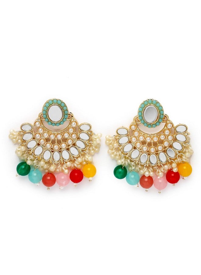 Sukkhi مجموعة مجوهرات سُكّي قلادة تشوكر أنيقة مع أقراط ومجموعة ماانتيكا للنساء - Image 5