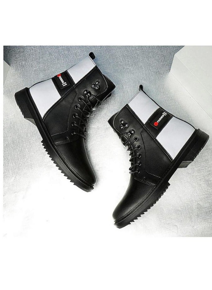 KUYING New Men's Casual Leather Boots - Image 3