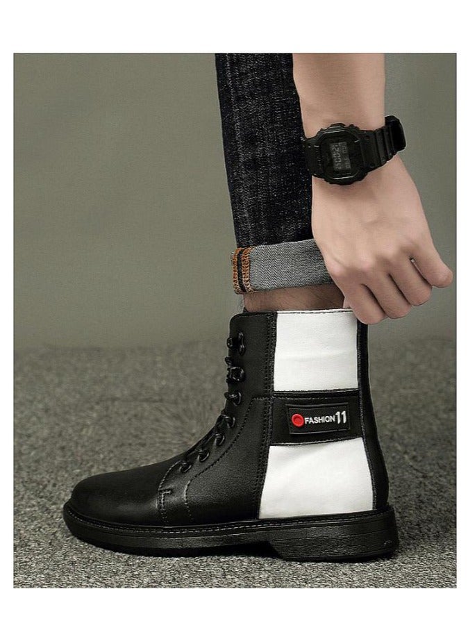 KUYING New Men's Casual Leather Boots - Image 2
