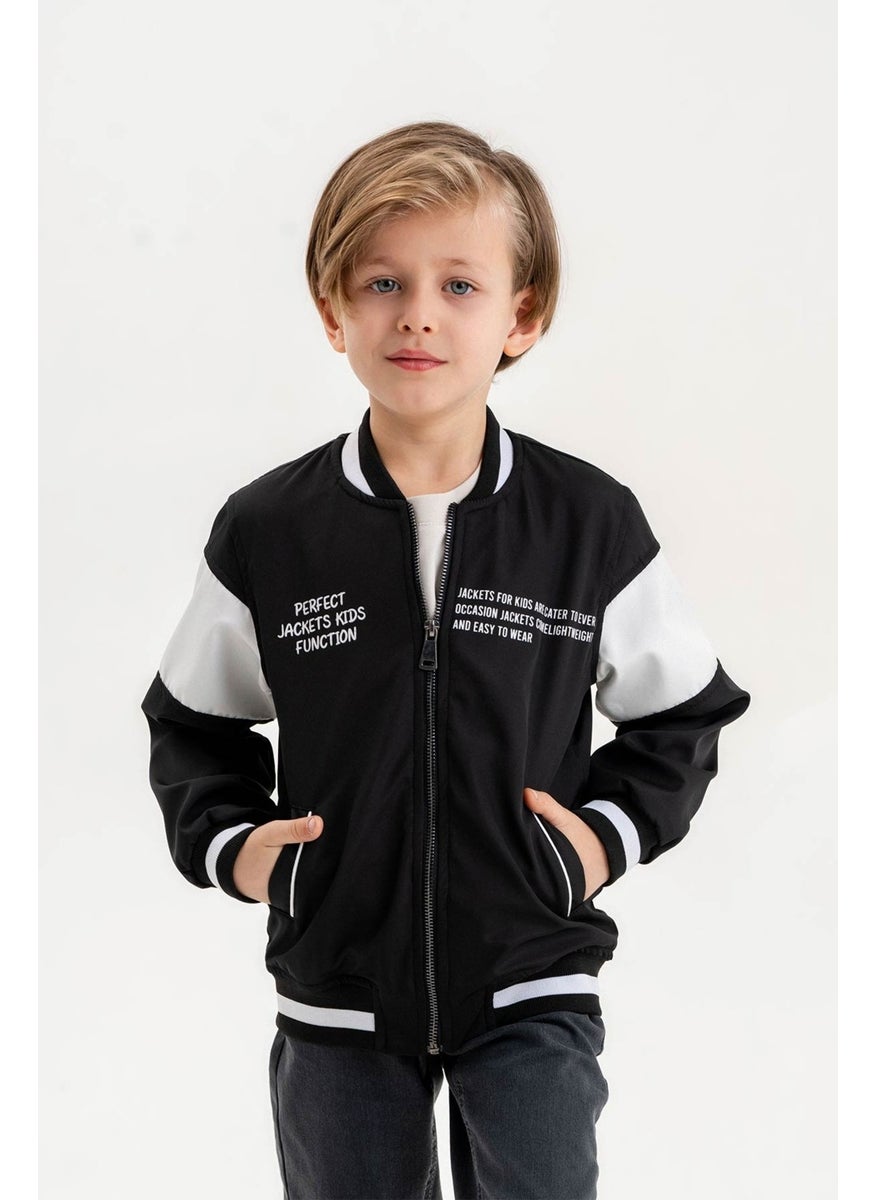 Gold Class Kidswear Double Pocket Zippered College Waterproof Boys Jacket  - Image 1