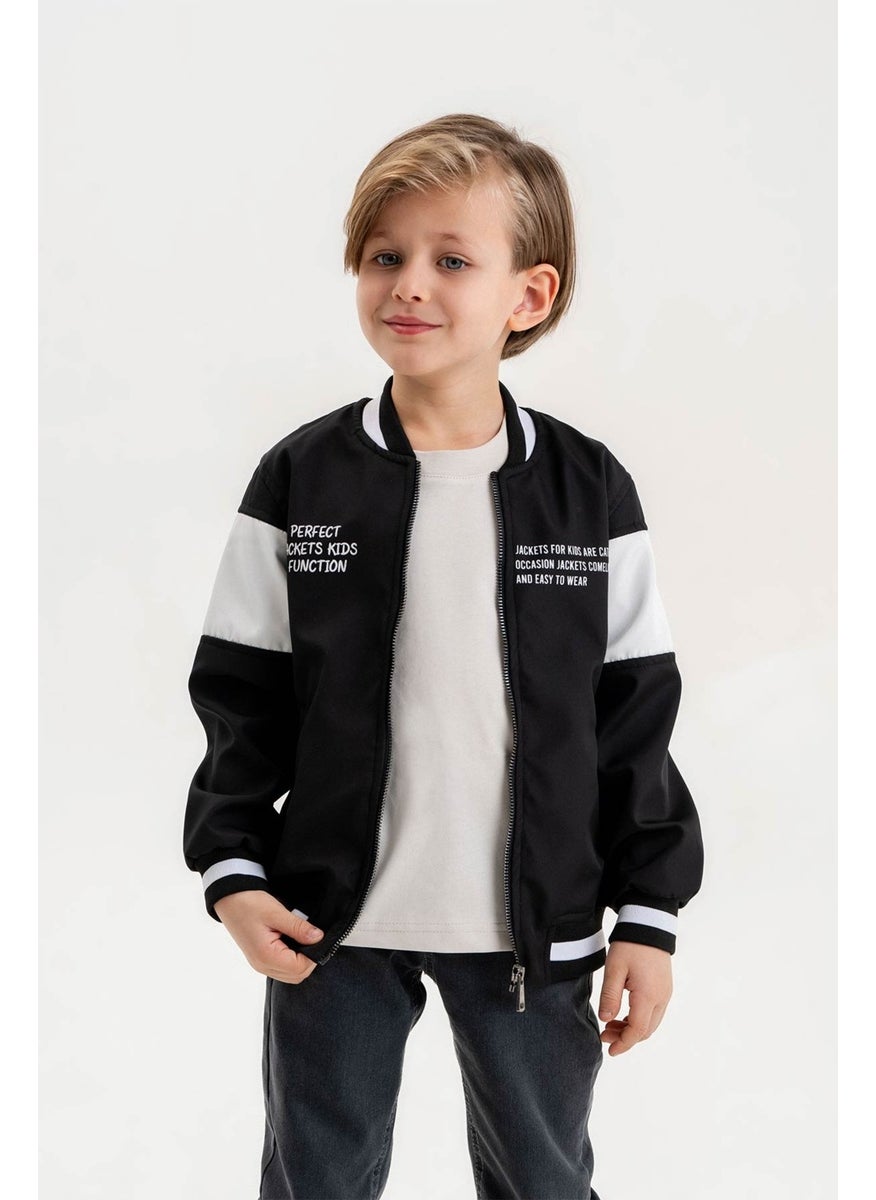 Gold Class Kidswear Double Pocket Zippered College Waterproof Boys Jacket  - Image 2