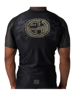 Fuji Bushido Flex Lite Rashguard Black/Gold  - Image 2
