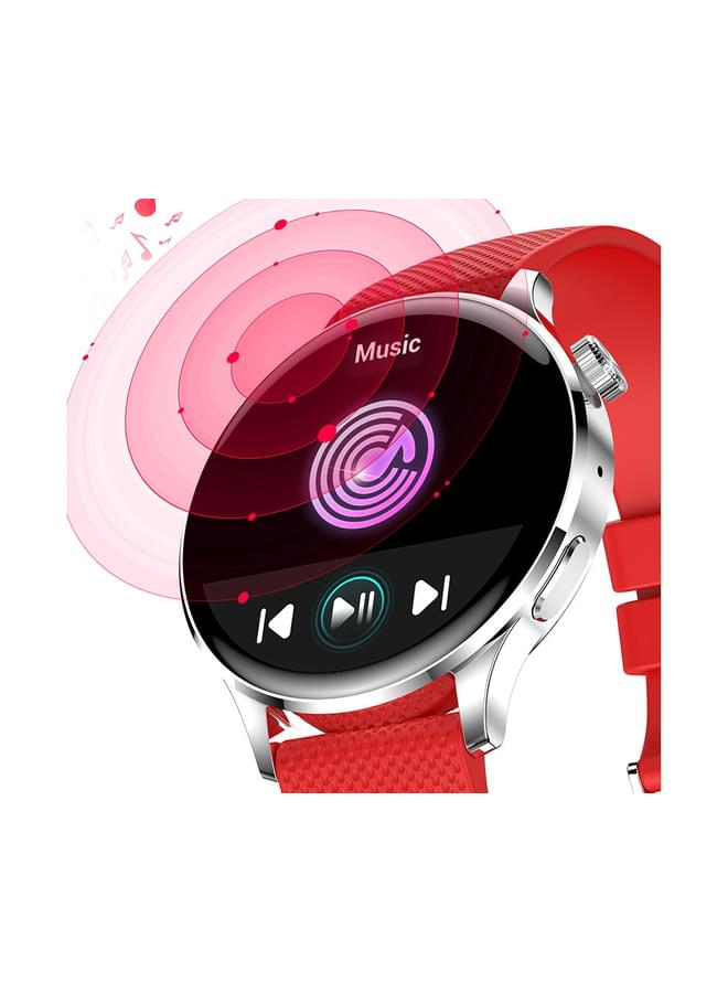 هايكس ساعة ذكية جديدة NFC للنساء والرجال، معدل ضربات القلب، قرص مخصص، شاشة HD، بلوتوث، مكالمة ذكية لنظام Android IOS - أسود فولاذي - Image 4