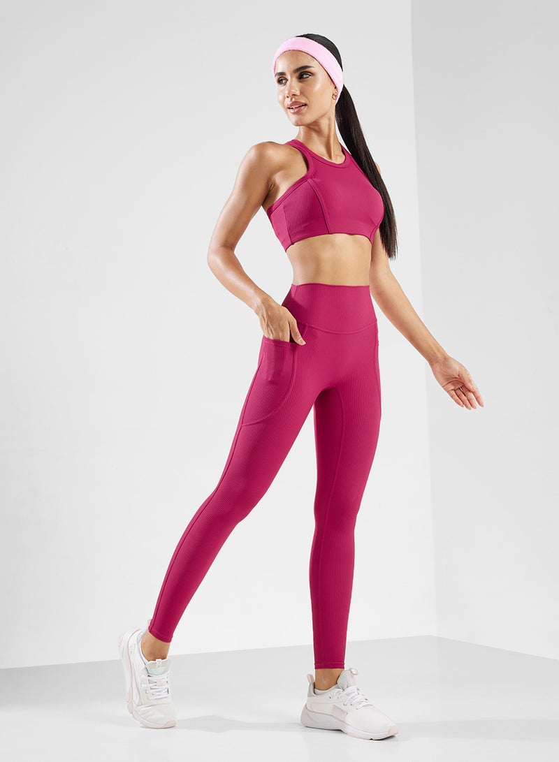 FRWD Racer Back Sports Bra & High Rise Seamless Legging Set - Image 5