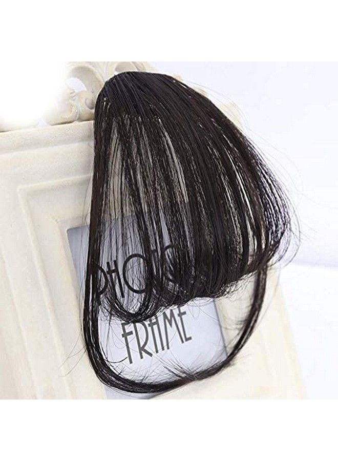 Golden Bird Clip On Bangs Natural Black Hair Extensions For Womangirls (Set Of 1) - Image 4