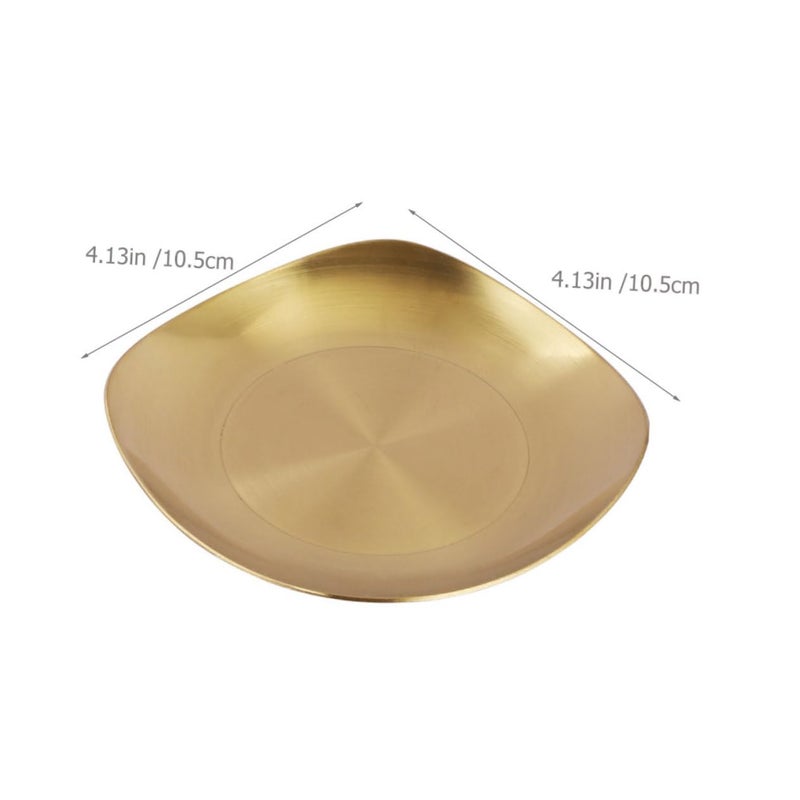طبق توابل من الفولاذ المقاوم للصدأ لتغميس الصلصة، لحساء ساخن، مقاس 10.5 × 10.5 × 2 سم - Image 3