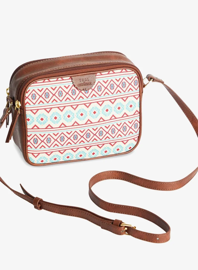Chumbak  Tealbychumbak Mercado Aztec Rectangular Sling Bag for Women | Best Price UAE