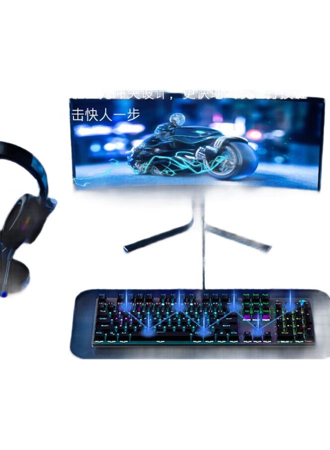 Hp Gk400F Mechanical Keyboard, Wired For Office, E-Sports And Gaming, Compatible With Desktop And Laptop Computers, Gunmetal Black With Brown Switches, 104 Keys - Image 2