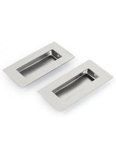 The Bros sourcing map 52mmx102mm Recessed Flush Pull Finger Insert Door Handle 2PCS 