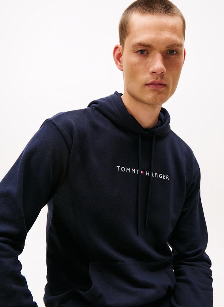 TOMMY HILFIGER TH Original Logo Drawstring Lounge Hoody - Image 3