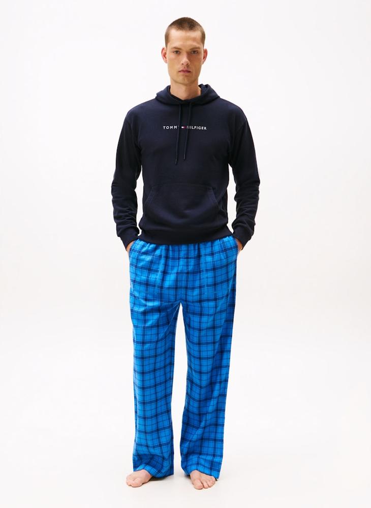 TOMMY HILFIGER TH Original Logo Drawstring Lounge Hoody - Image 4