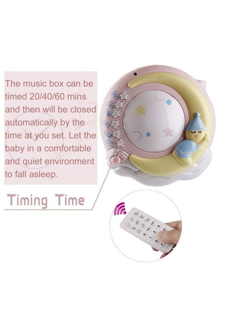 JOGAMS Baby Musical Crib Mobile with Projector and Night Light with Timing Function 360 Degrees Rotating Rattles Infants Crib Hanging Toys Take Along Mobile Music Box and Rattle Newborn Baby Gift - Image 3