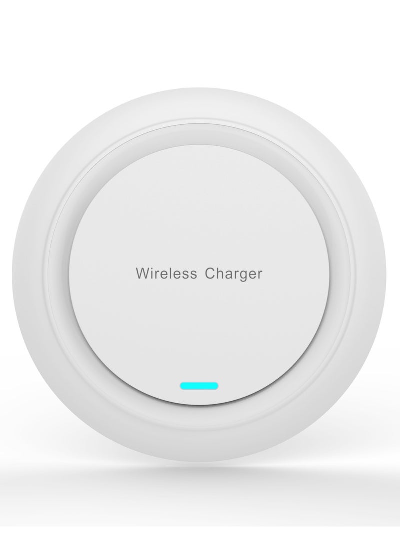 Ultra-thin heat dissipation wireless round charger, maximum 15w fast charging, compatible with iPhone 14/13/12/12ProMax/12Mini/11/XR/X/8Plus,Samsung Galaxy S23/S22/S21/S20Ultra/S10/S9/Note10 - Image 1