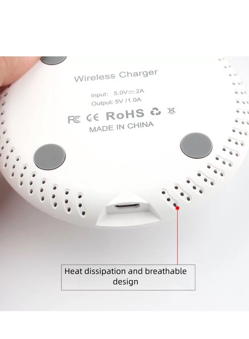 Ultra-thin heat dissipation wireless round charger, maximum 15w fast charging, compatible with iPhone 14/13/12/12ProMax/12Mini/11/XR/X/8Plus,Samsung Galaxy S23/S22/S21/S20Ultra/S10/S9/Note10 - Image 3