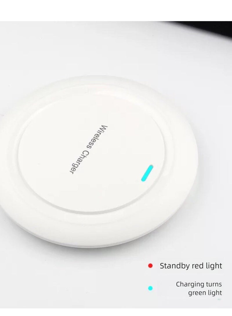 Ultra-thin heat dissipation wireless round charger, maximum 15w fast charging, compatible with iPhone 14/13/12/12ProMax/12Mini/11/XR/X/8Plus,Samsung Galaxy S23/S22/S21/S20Ultra/S10/S9/Note10 - Image 4