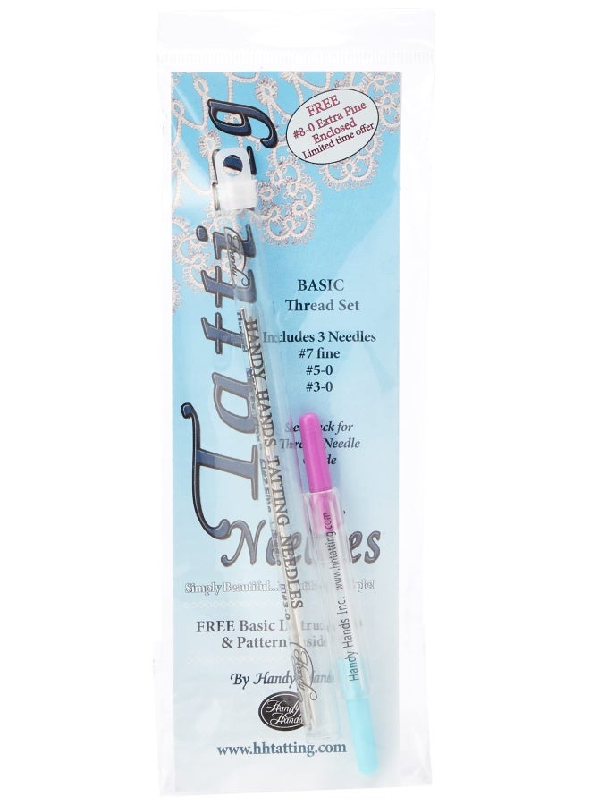 Handy Hands 3 Piece Tatting Needles Set For Thread Gray - Image 1