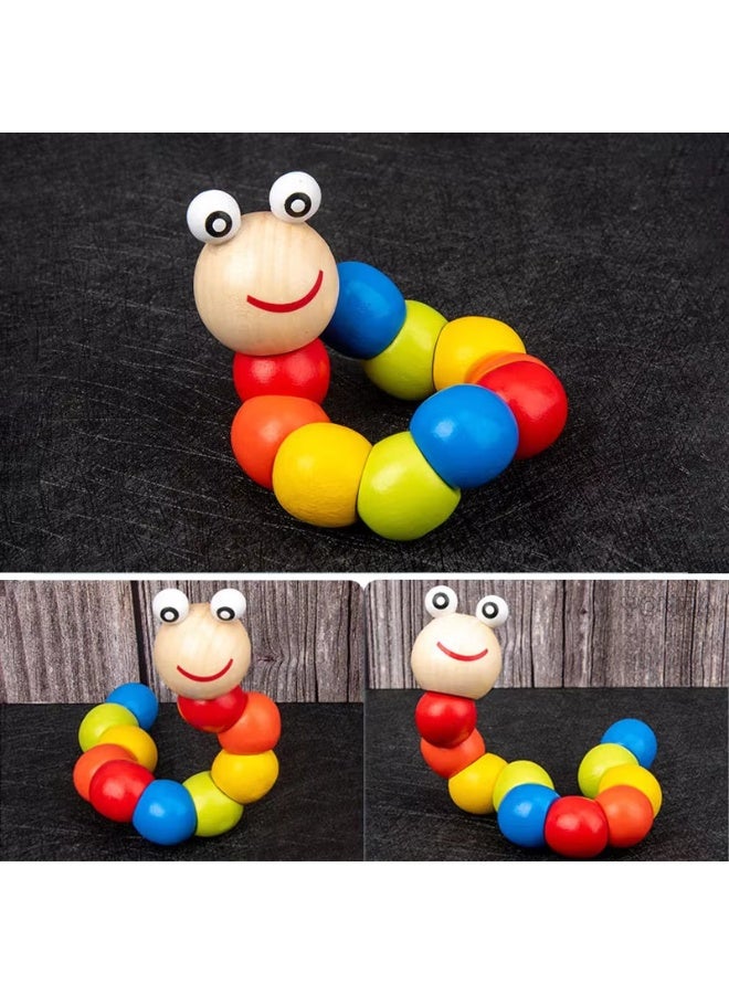 9 in 1 Montessori Wooden Toys Rattle Bell Drum Column Early Sensory Musical Instrument Set Toddler Learning Toy - Image 4