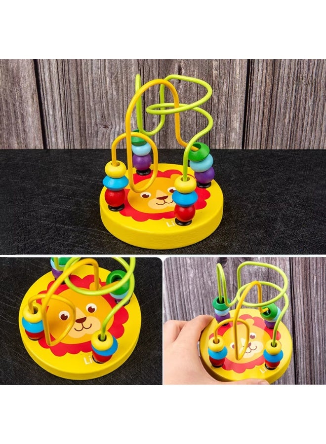 9 in 1 Montessori Wooden Toys Rattle Bell Drum Column Early Sensory Musical Instrument Set Toddler Learning Toy - Image 5