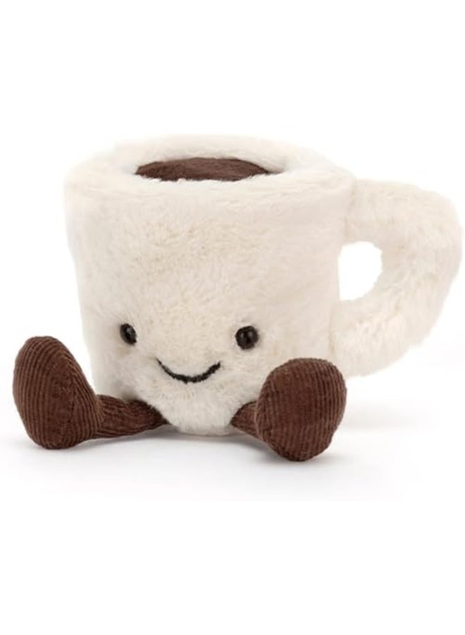 4 Inch Coffee Mug Plush Doll Toy, Cartoon Coffee Stuffed Plushies, Soft Cup Fluffy Friend, Interesting Holiday for Kids Adults Boys Girls  - Image 1
