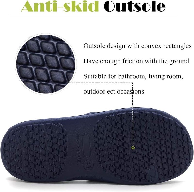 FUNKYMONKEY Mens Bathroom Shower Slippers Indoor Home Beach Non Slip Sandal - Image 4