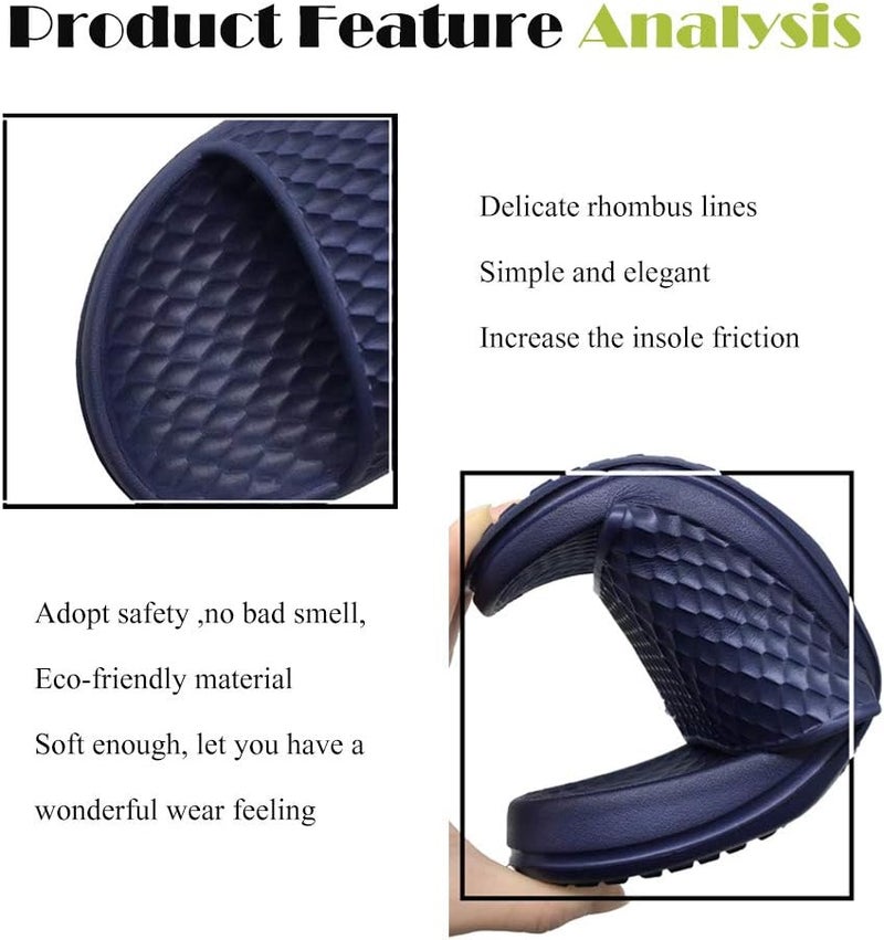 FUNKYMONKEY Mens Bathroom Shower Slippers Indoor Home Beach Non Slip Sandal - Image 3