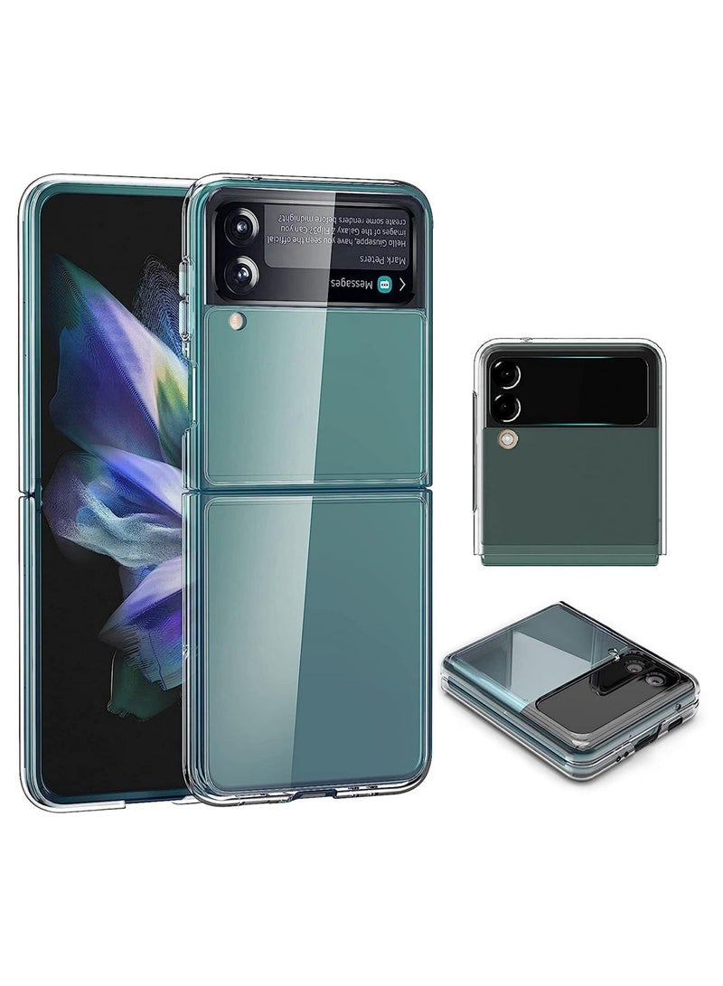 ELTRAZONE Case for Samsung Galaxy Z Flip3, Crystal Clear Hard PC Anti-Scratch Protective Case, Cell Phone Cover Cases for Samsung Galaxy Z Flip 3 5G - Image 1