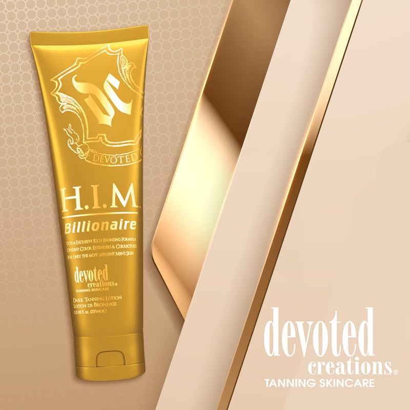 Devoted Creations H.I.M Billionaire Dark Tanning Lotion â€“ Ultra-Exclusive Rich Bronzing Formula with Opulent Color Extenders and Correctors â€“ 8.5 oz. - Image 5