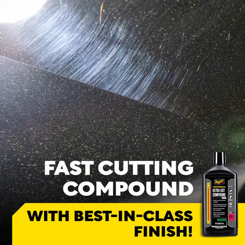 Meguiar's Meguiarâ€™s Mirror Glaze M105 Ultra-Cut Compound, Pro-Grade Car Compound for Removing Scratches and Heavy Swirls, Restores Gloss and Clarity, Car Guy Gifts for Men and Women Who Love to Detail, 8 Oz - Image 2