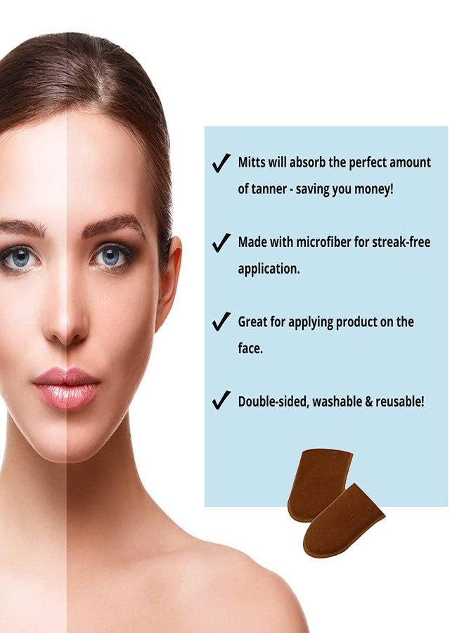 Tan Physics Sunless Tanner - 6pc Tanning Kit with Face & Body Mitts, Exfoliation Mitt & Travel Bag - Self Tanning Lotion for Face & Body - Instant, Streak-Free Glow for a Natural-Looking Tan - Image 2