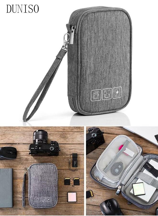DUNISO Portable Digital Accessories Waterproof Storage Bag Electronic Organizer Pouch Bag for Data Cable Headphone Power Bank U Disk  - Image 1