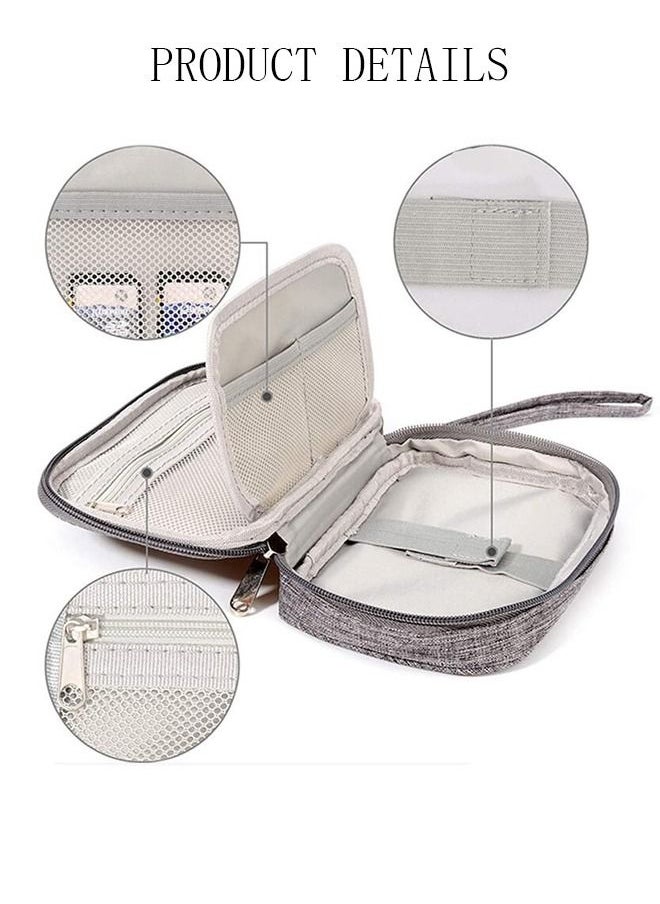DUNISO Portable Digital Accessories Waterproof Storage Bag Electronic Organizer Pouch Bag for Data Cable Headphone Power Bank U Disk  - Image 5
