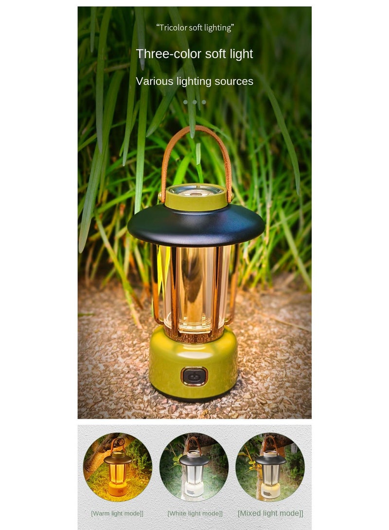 Outdoor camping light Three kinds of light effect ambient light mini portable portable camping light white - Image 5