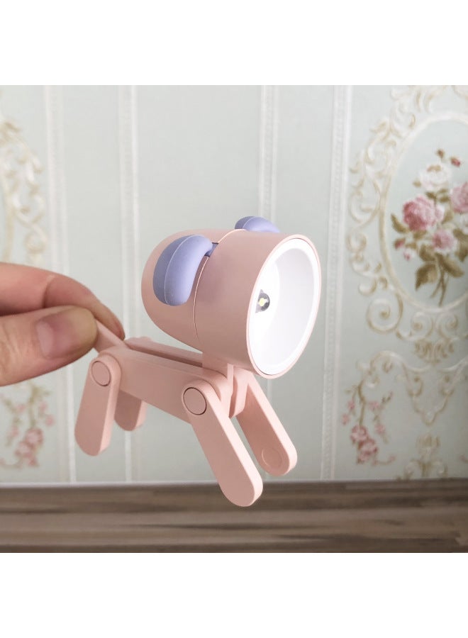 6 Points 12 Points Puppy Table Lamp Deer Table Lamp Baby House Mini Lamp Blythe Photo Props Furniture Accessories-Specifications:Pink Puppy Lamp  - Image 1