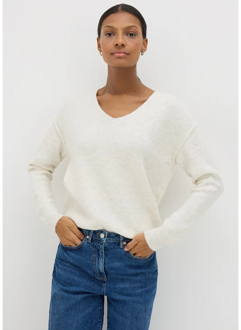 Matalan Cream V-Neck Jumper