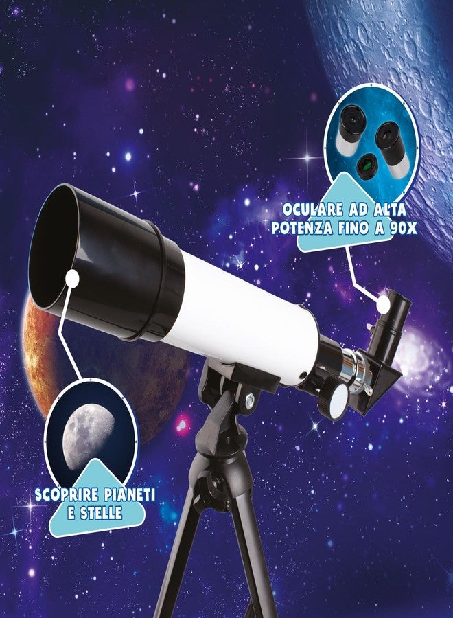 Party Town Big Minds Children's Telescope with Learning App, 50.8mm Aperture, 18:1 Zoom, Plossl Eye Piece, Beginner, Unisex, Children, Ages 8+ - Image 4